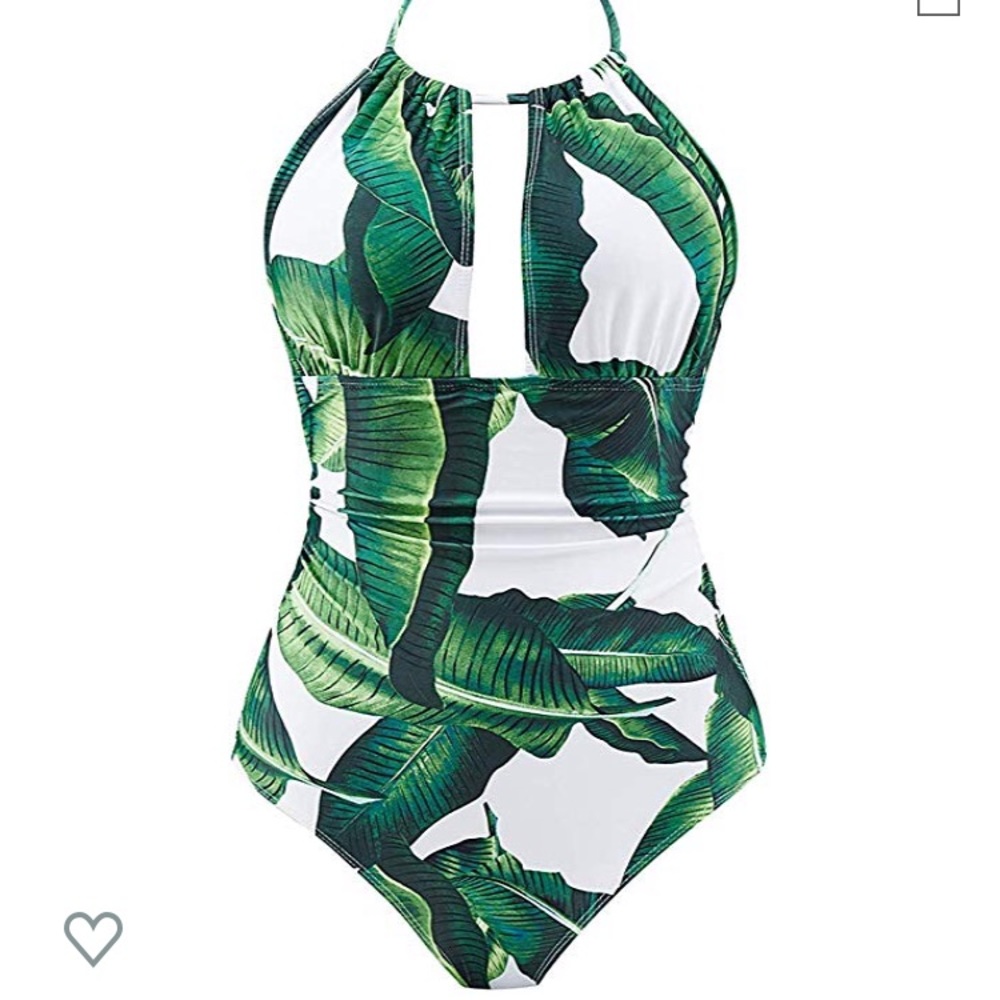 Floral one piece swimsuit - size med